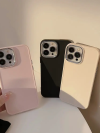 Solid Color Soft Silicone Cover with Electroplated Frame Sleek and stylish, this premium case - Image 3